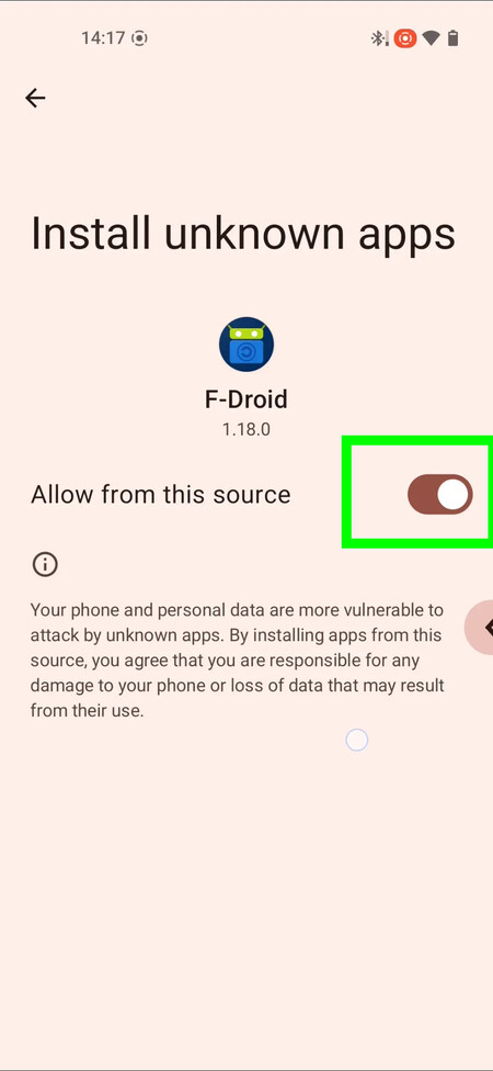 Allow fdroid