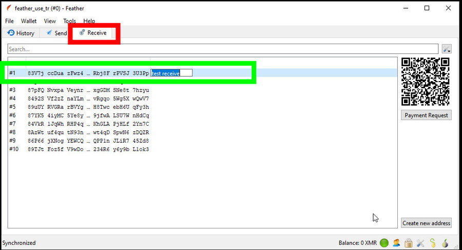 Assign tag
to an address