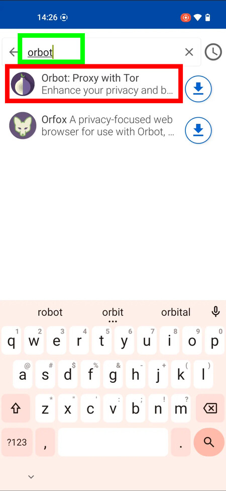 Search Orbot