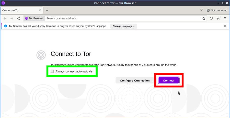 Connect to Tor