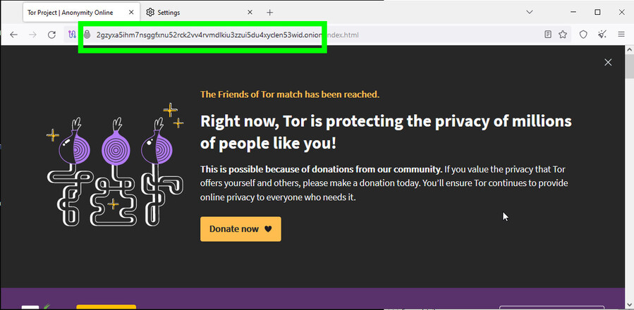 Tor Project
hidden service